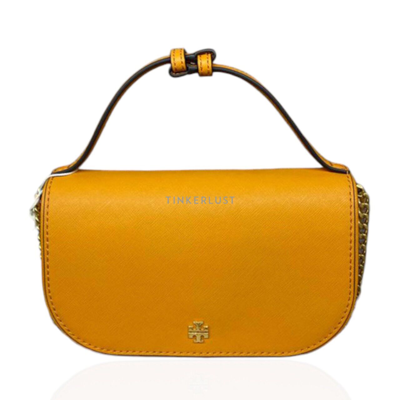 Tory Burch cheapest Emerson canary yellow purse pouch