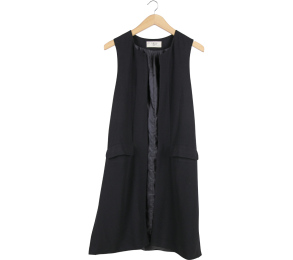 (X)SML Black Slit Vest