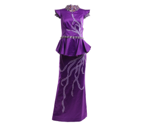 Danny Satriadi Purple Beaded Two Piece