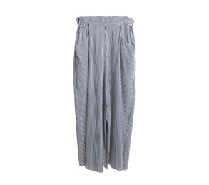 Zara Black And White Striped Cullotes Long Pants