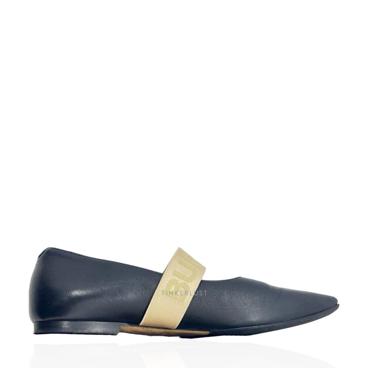 sepatu flats Burberry Ballerina Black Flats Tinkerlust