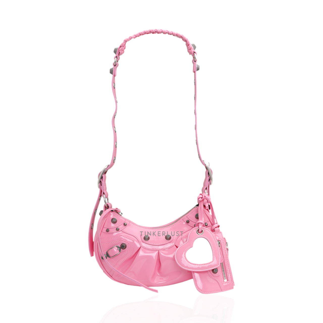 tas shoulder-bag Balenciaga Le Cagole XS Sweet Pink Patent