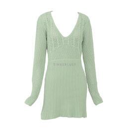 Zara Green Knit Mini Dress