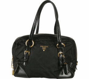 Prada Black Leather Shoulder Bag