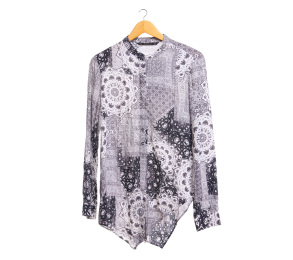 Zara Black & White Pattern Blouse