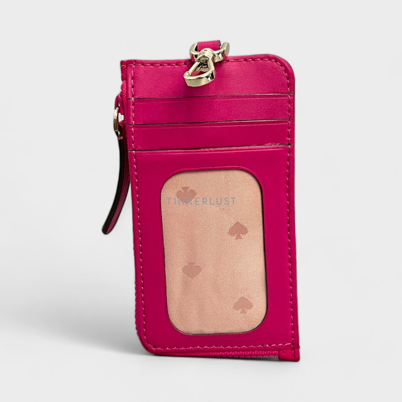 aksesoris dompet Kate Spade Pink Nylon Lanyard Card Case