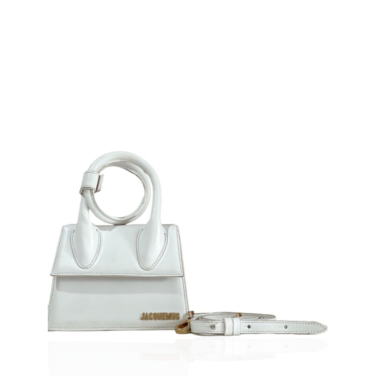 tas sling-bag Jacquemus Le Chiquito Noeud White Sling Bag