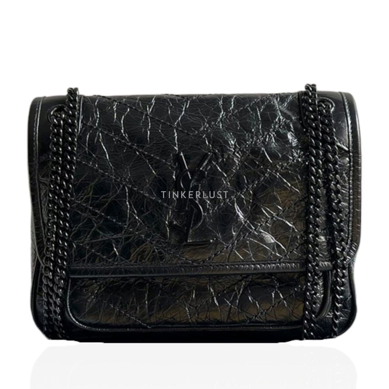 tas shoulder-bag Saint Laurent Niki Baby All Black Shoulder