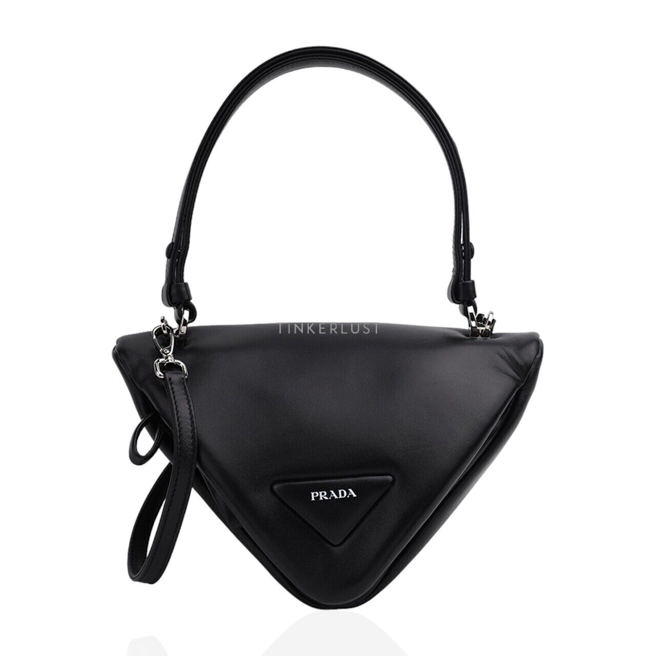 ショルダーバッグ・ポシェット PRADA Triangle logo shoulder bag Black  1BD375VOTOASK Triangle Logo Plate Crossbody Prada Shoulder Bag Nylon Black