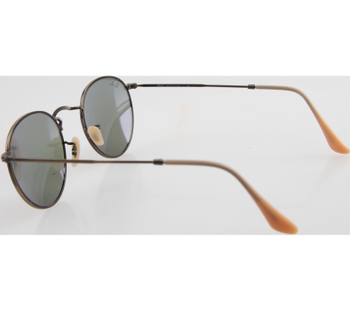 Ray ban gold round metal clearance