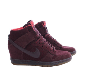 Nike Wmns Dunk Sky Hi Essential 644877-601 Maroon Sneakers