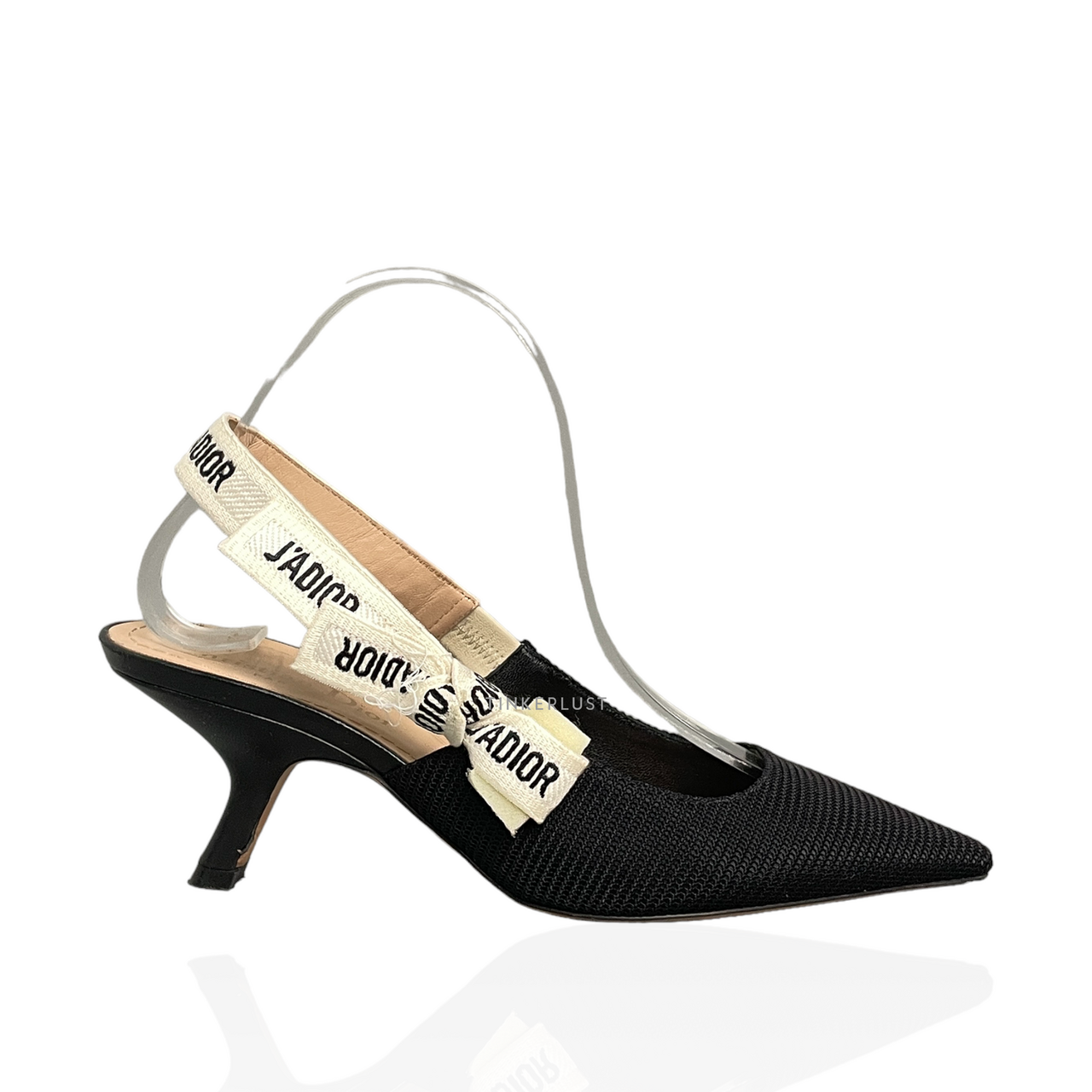 J'Adior Slingback Pump Black Technical Fabric