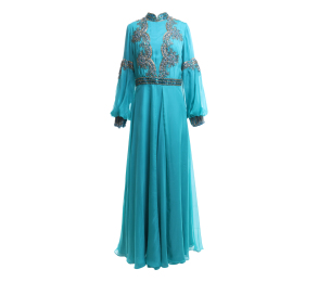 Tosca Embroidery-Beads Long Dress