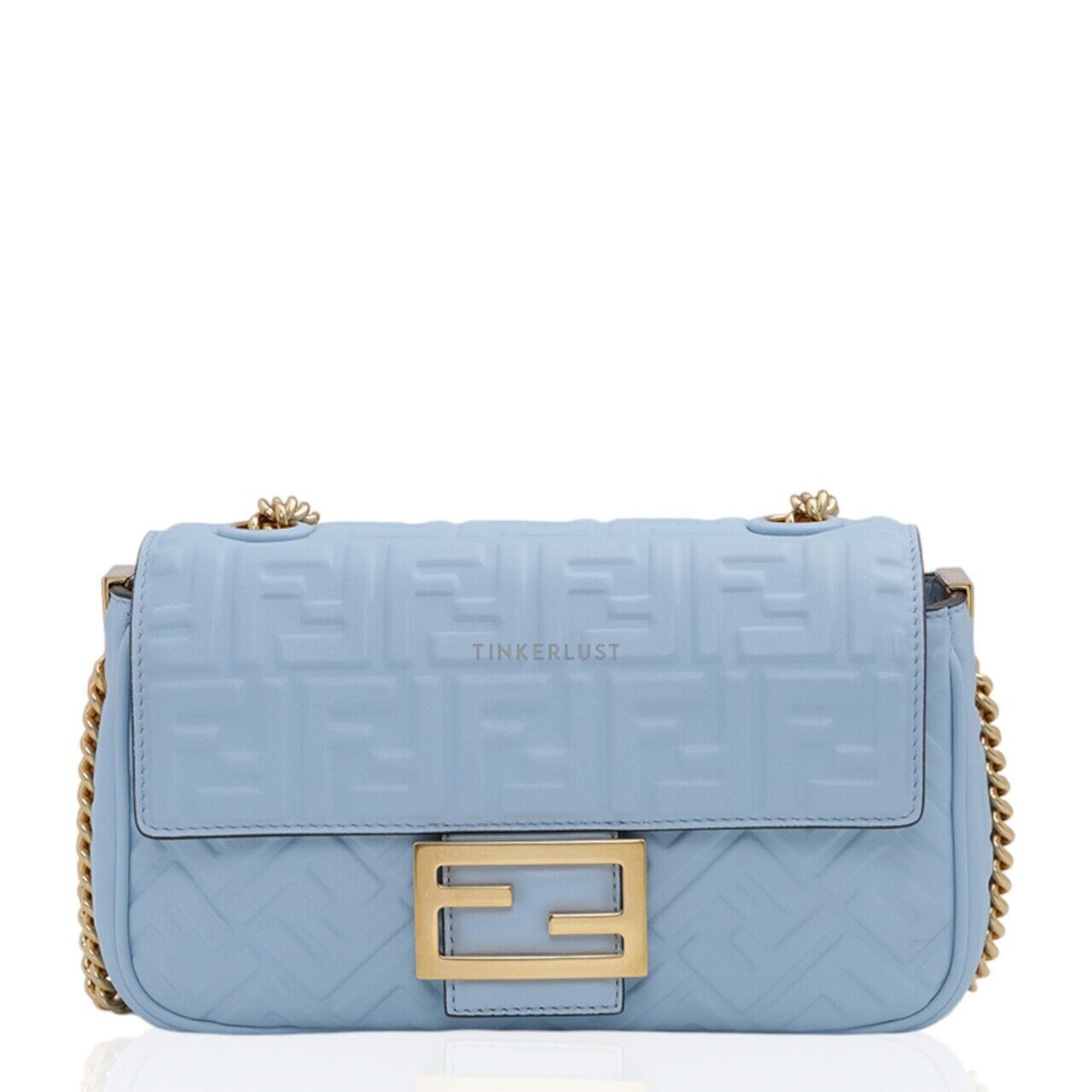 Fendi Blue Leather combatable FF