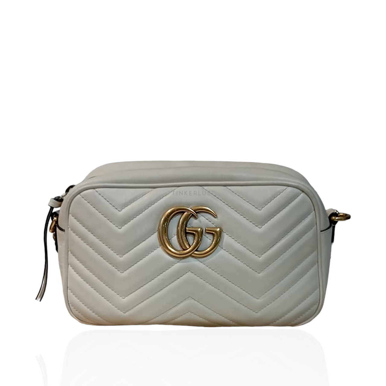 White gucci best sale sling bag