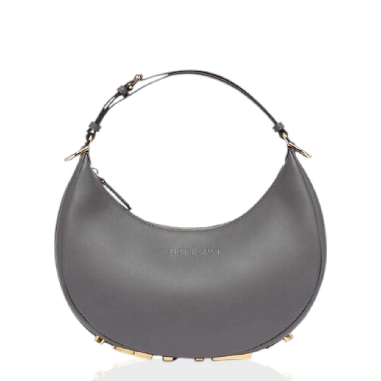 【FENNEC】 MINI HOBO BAG - GREY LEATHER HOBO BAG - GREY - Fennec