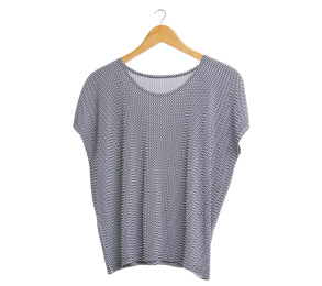 Pleats Please By Issey Miyaki Black And Off White Blouse