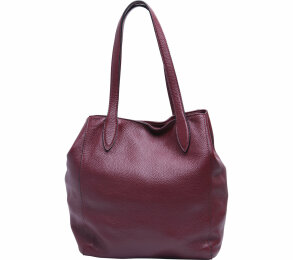 Coccinelle Maroon Leather Shoulder Bag