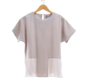 Skiia Grey And White Blouse