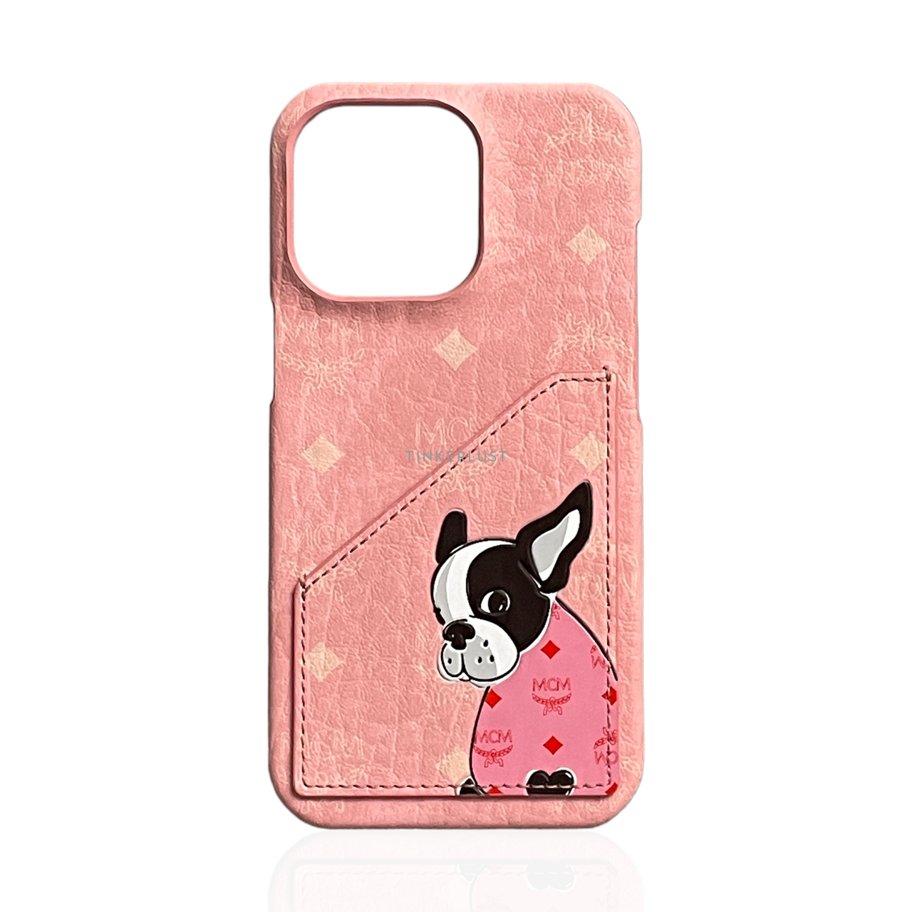 aksesoris others phone case MCM Visetos Pink iPhone 13 Pro Case