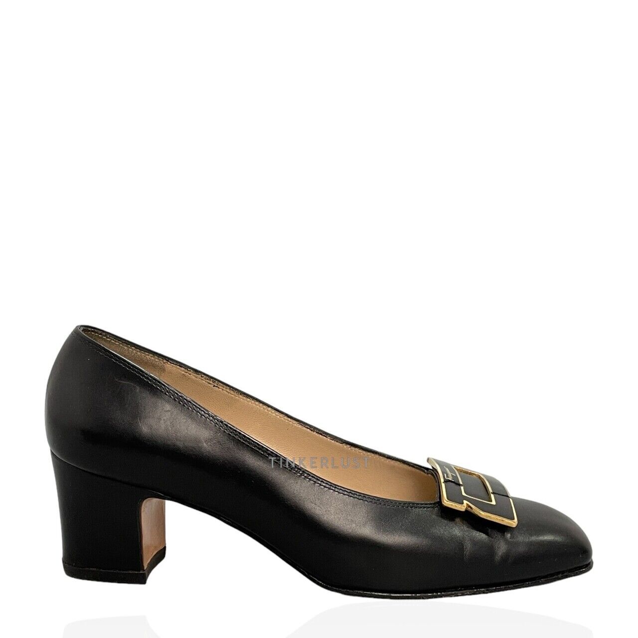 sepatu heels Salvatore Ferragamo Black Heels Tinkerlust