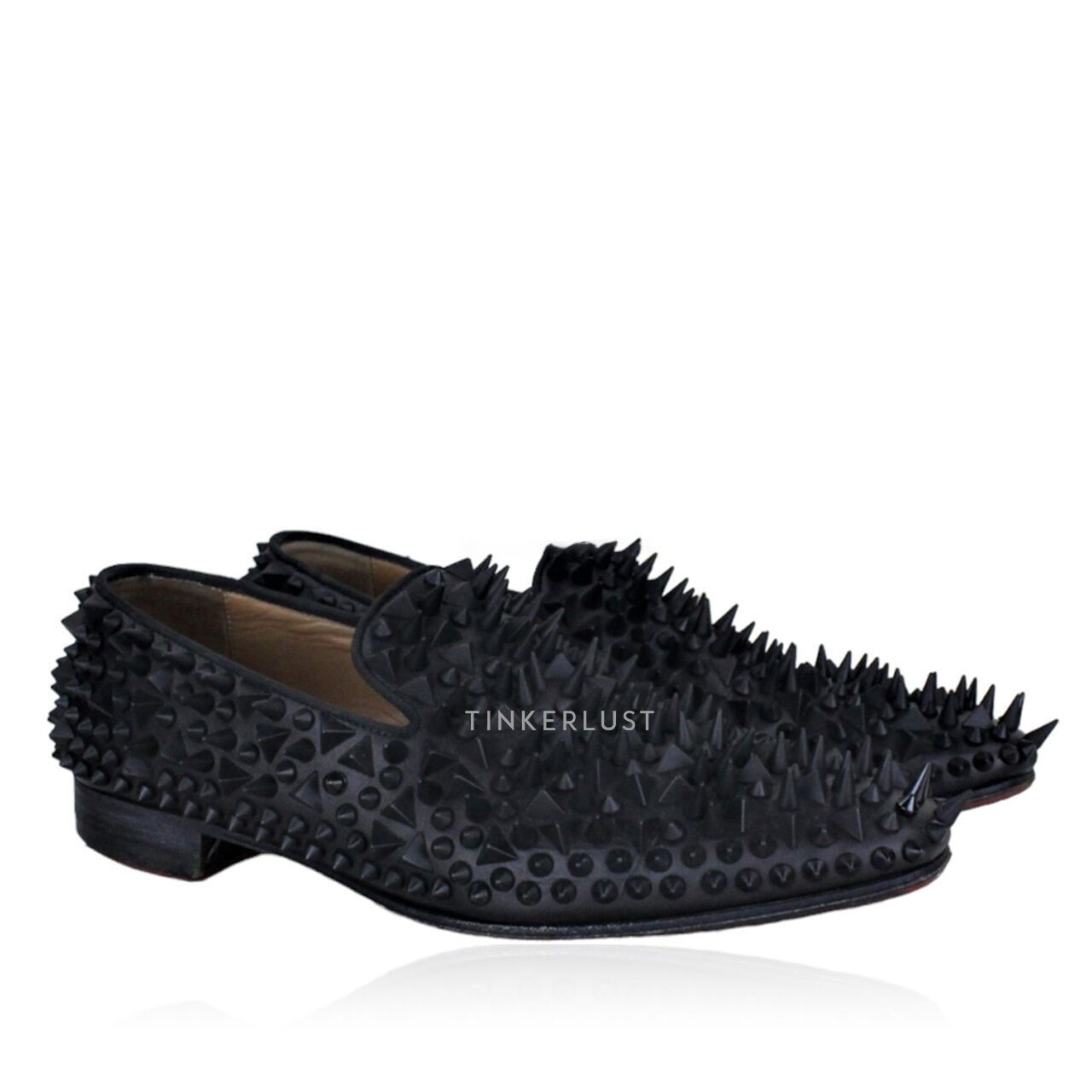 sepatu loafers Christian Louboutin Dandelion Pik Pik Black Loafers