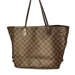 Louis Vuitton Damier Ebene Neverfull MM Brown GHW Tote Bag