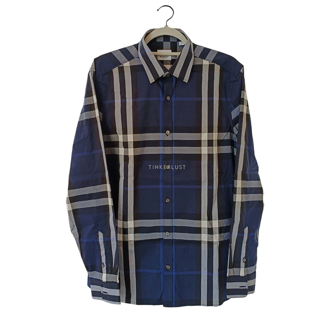 Burberry indigo blue shirt hotsell