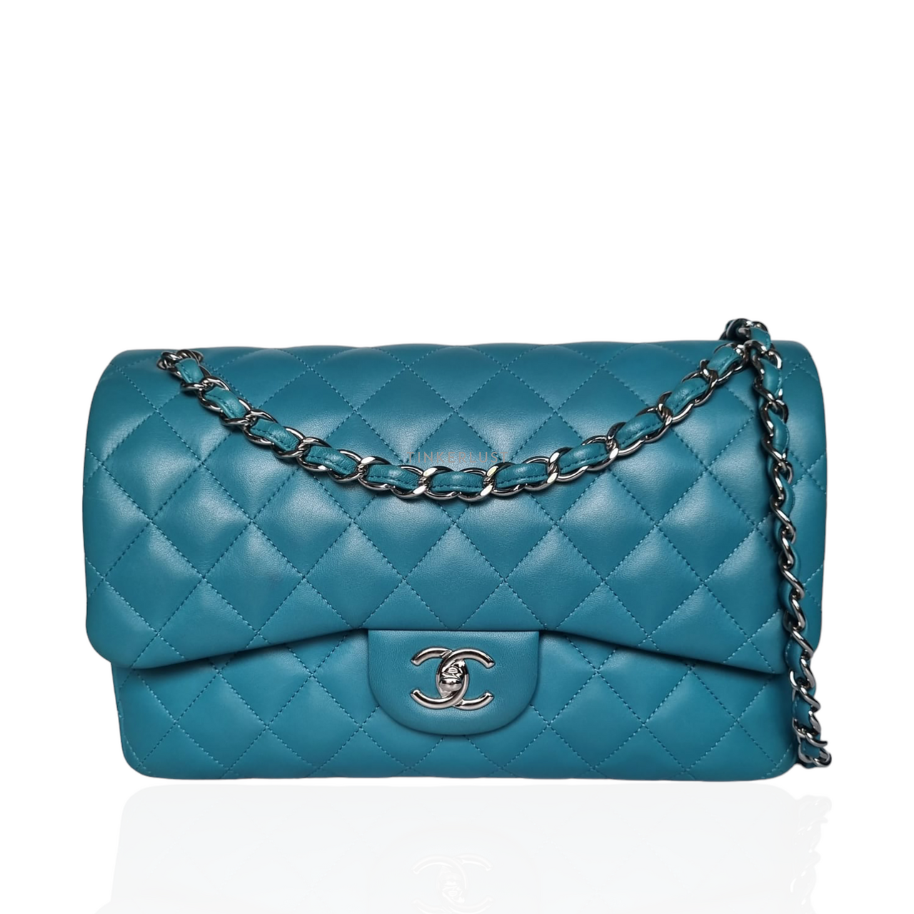 Chanel bag turquoise hot sale