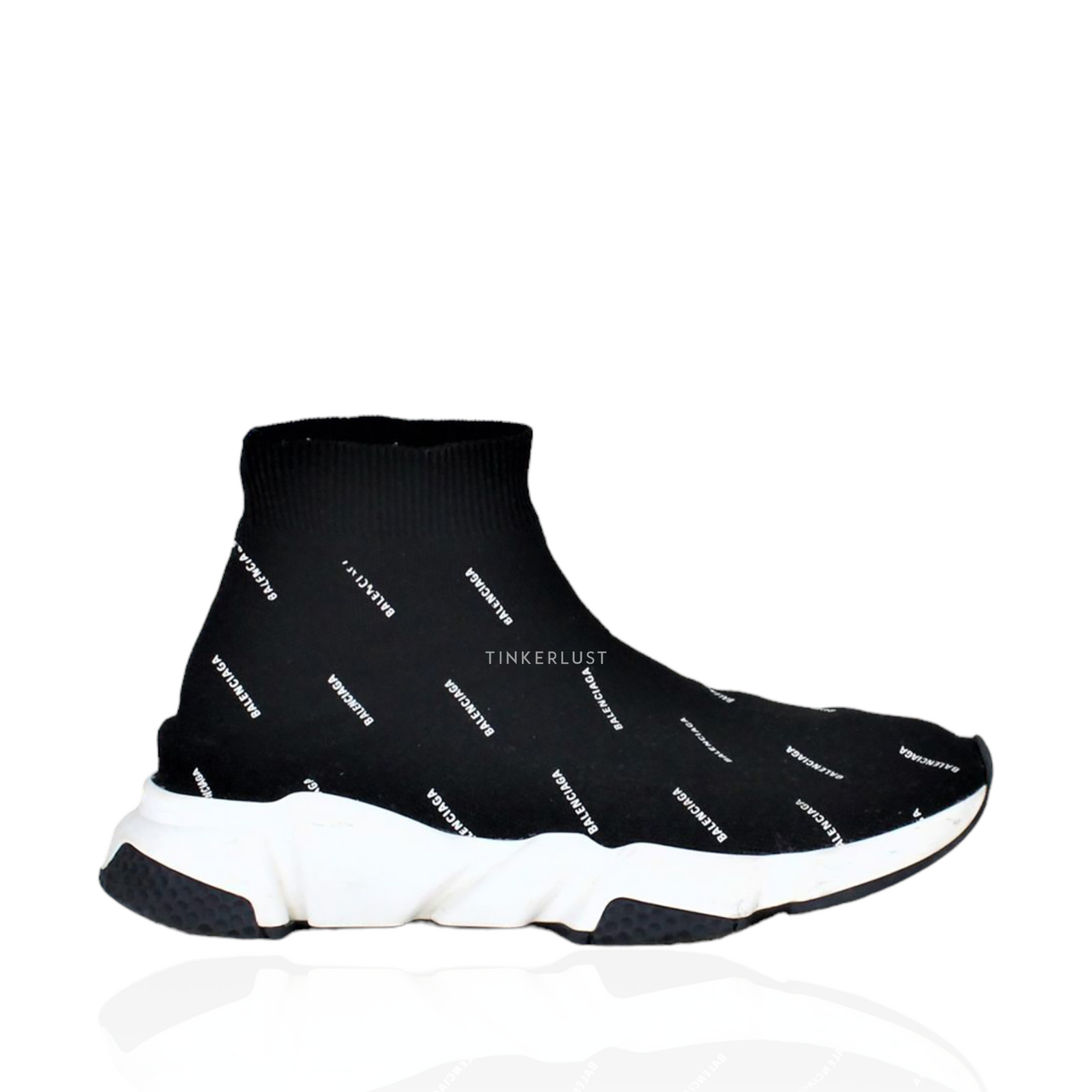 sepatu sneakers Balenciaga Speedtrainer All Over Logo Sneakers Tinkerlust