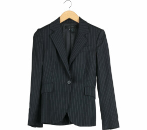 Zara Dark Grey Striped Blazer