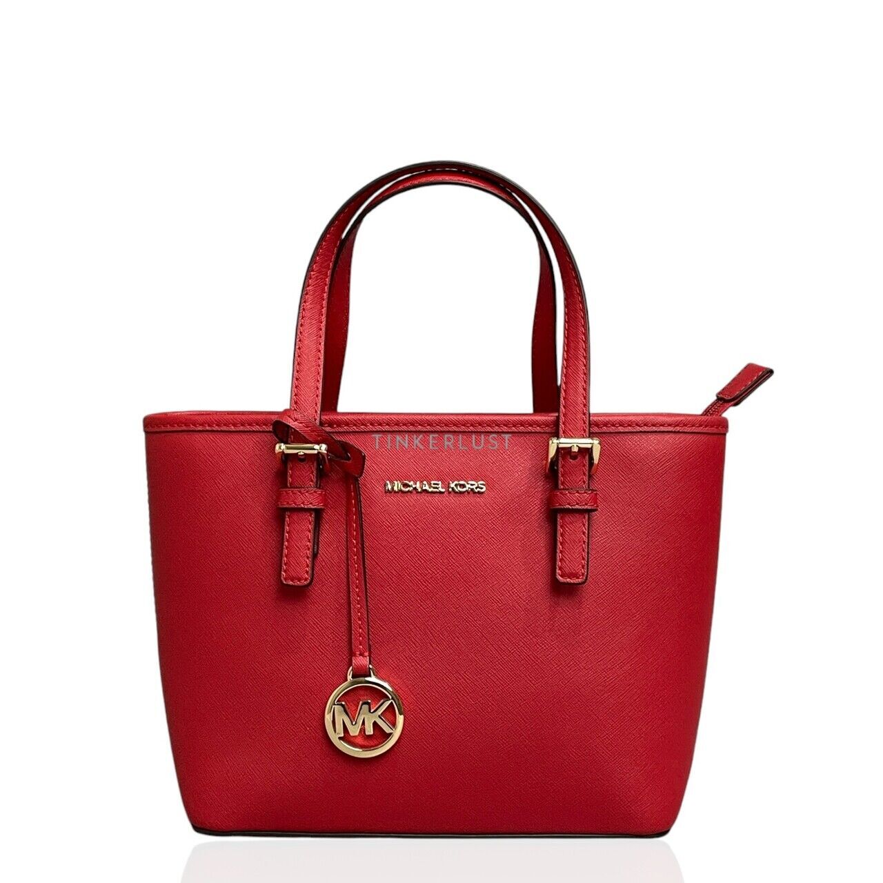 Michael kors red satchel clearance