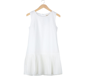 This is April White Walter Mini Dress