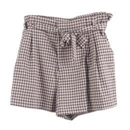 Pull & Bear Brown Houndstooth Short Pants