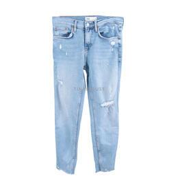 Zara Blue Ripped Jeans