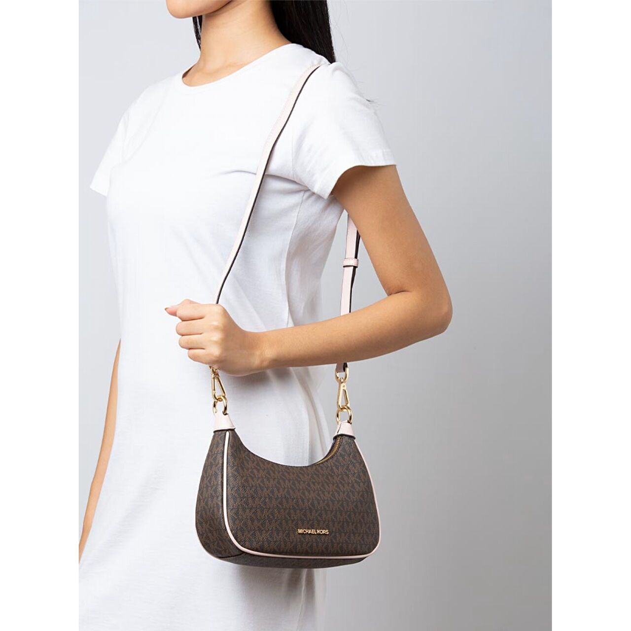 MICHAEL KORS ダークブラウン ハンドバッグ tas shoulder-bag Michael Kors Brown Shoulder Bag | Tinkerlust