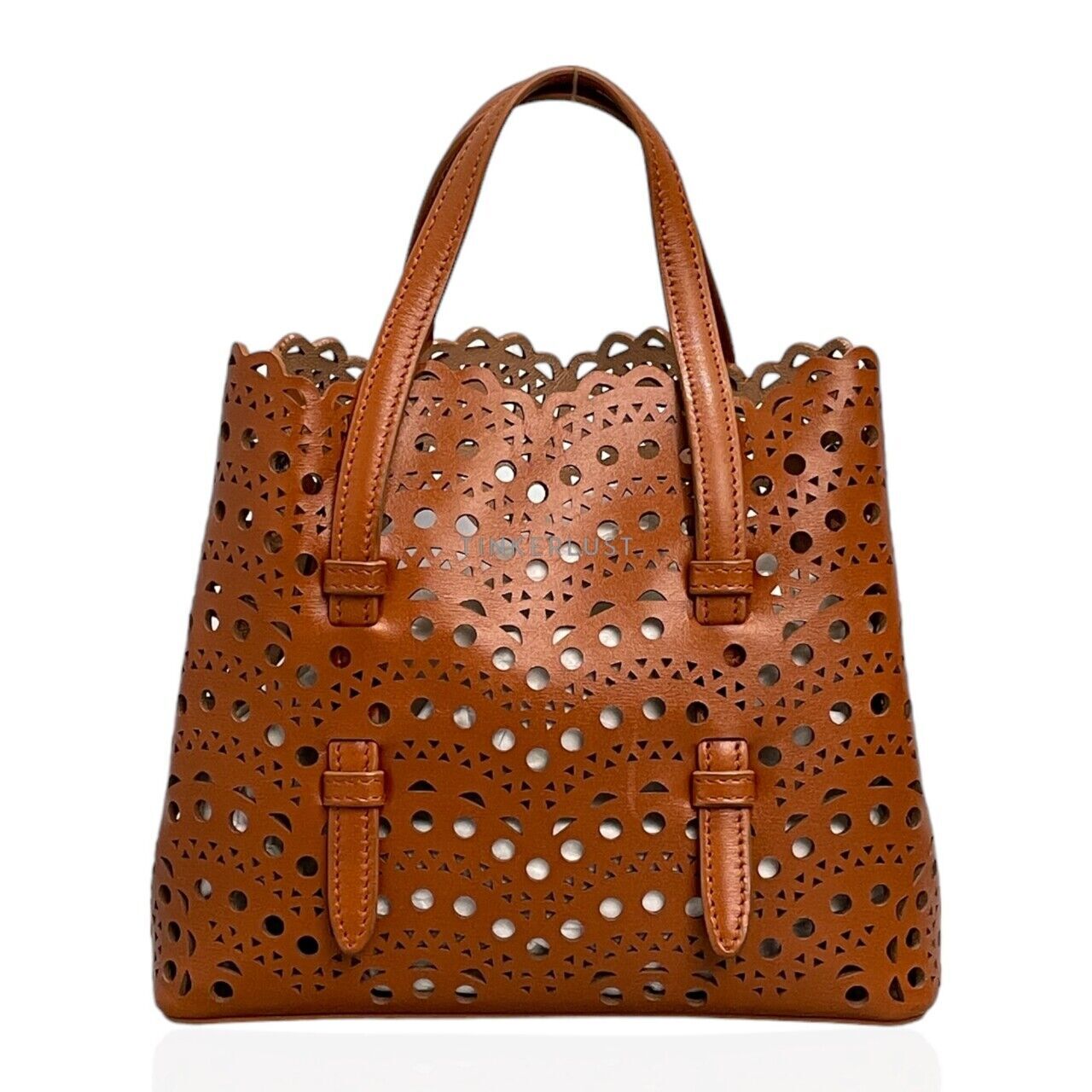 VIP価格.ALAIA Mina 20 vienne vague brown bag 関税送料込 ALAÏA MINA 20 VIENNEウェーブ カーフスキン製バッグ
