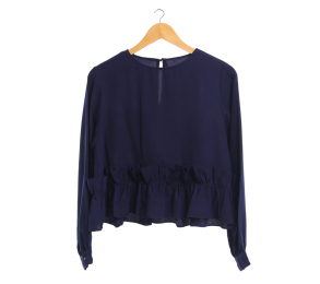 Cotton Ink Dark Blue Blouse