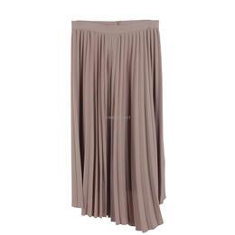 Zara Beige Asymmetric Midi Skirt