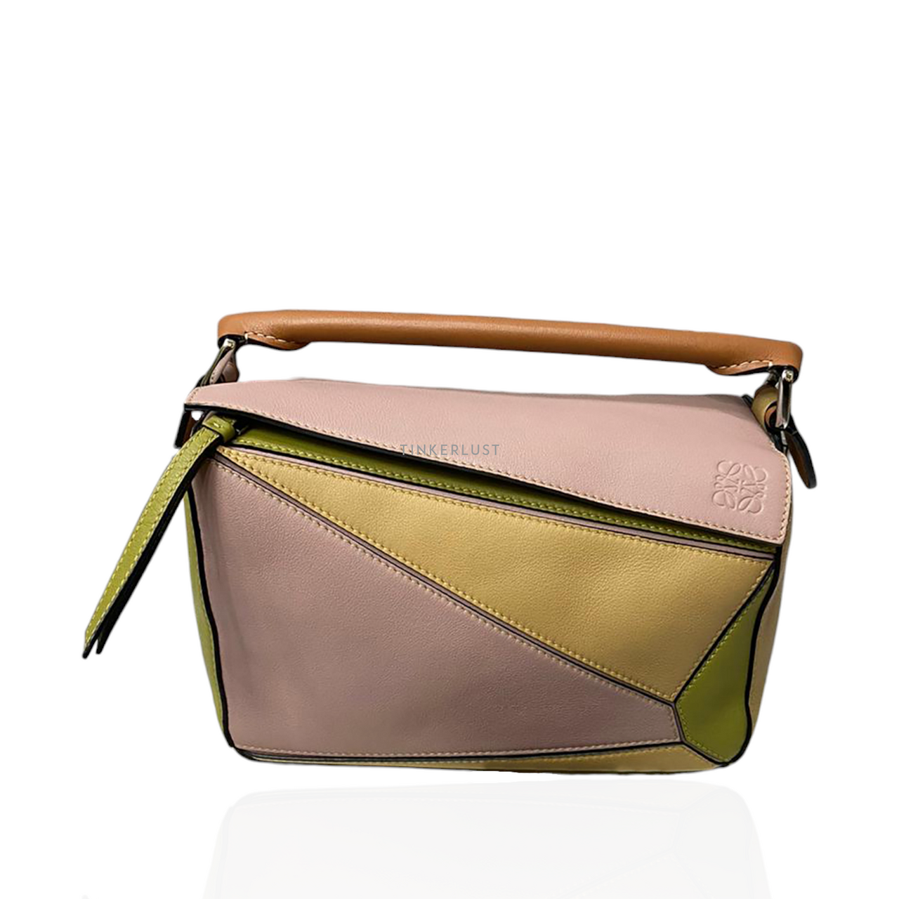 【LOEWE】Paula's Ibiza スモール パズル エッジ バッグ ★3Way Brick + Paula's Ibiza Puzzle Edge small leather-trimmed