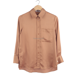 Mango Gold Satin Shirt