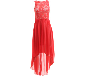 Miss Selfridge Orange Midi Dress
