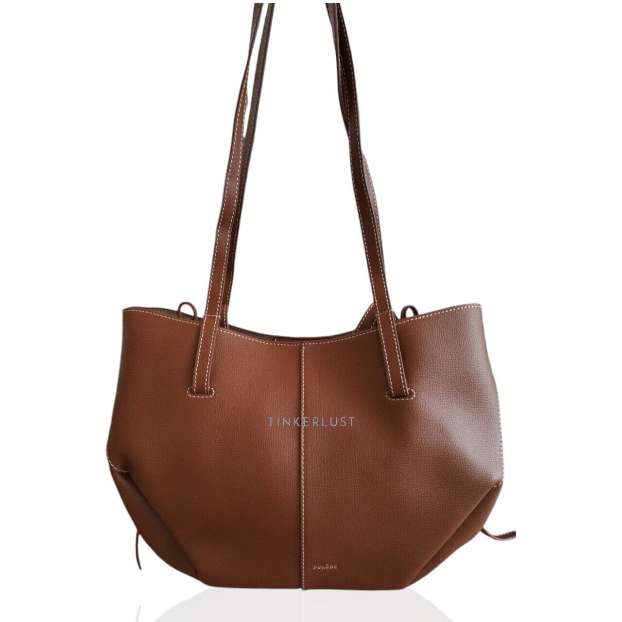 tas shoulder bag Polene Cyme Mini Camel Shoulder Bag Tinkerlust
