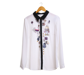 Lily White Pattern Shirt