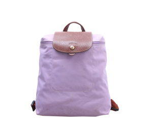 longchamp purple backpack bag