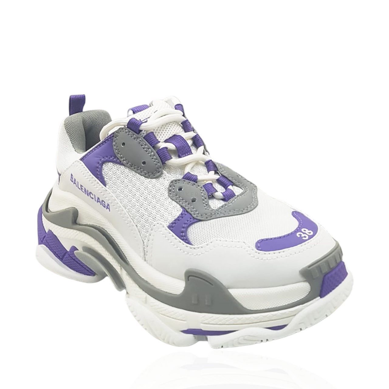 Balenciaga triple s purple on sale white