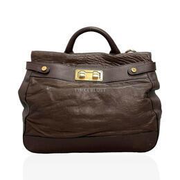 BCBG Max Azria Brown Satchel