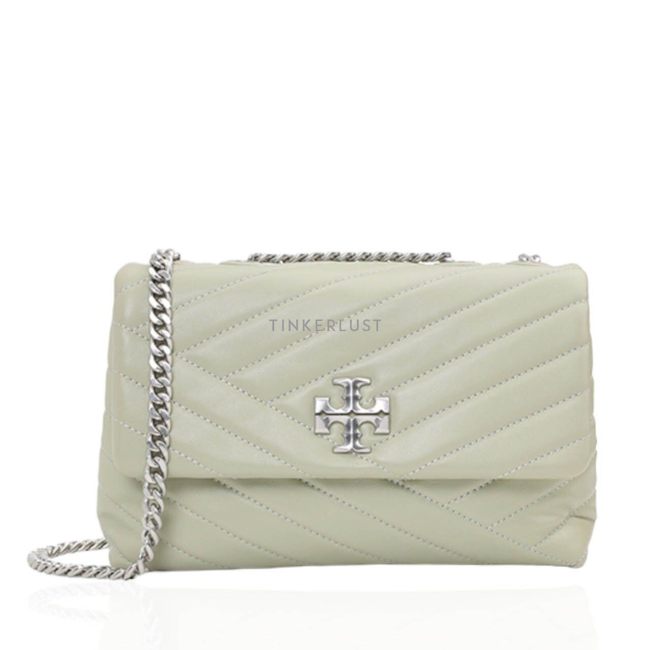 tas shoulder bag Tory Burch Kira Chevron Small Pine Frost Convertible Shoulder Bag Tinkerlust