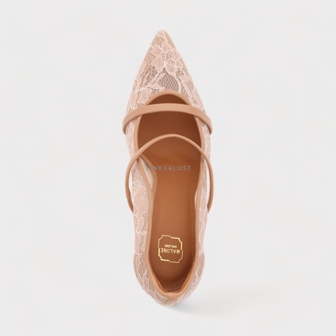 sepatu heels MALONE SOULIERS Maureen Lace Heeled Pumps 70mm