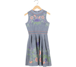 Putri Malu Grey Batik Mini Dress